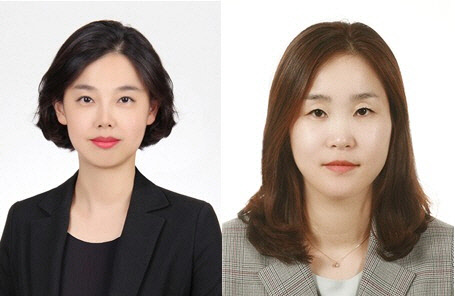 LG생활건강 2020년 임원인사에 발탁된 심미진 상무(왼쪽)와 임이란 상무. <LG생활건강 제공>